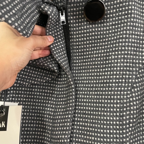 Soia & Kyo Tweed Herringbone Wool Coat - Picture 8 of 16